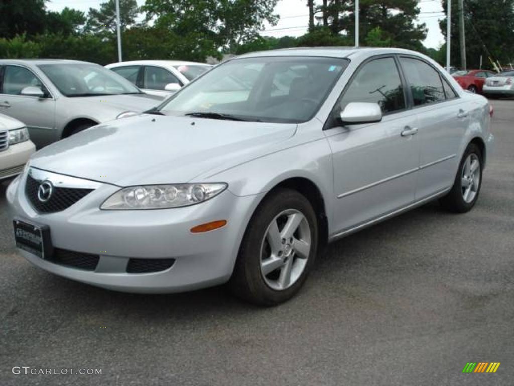 2004 MAZDA6 i Sedan - Glacier Silver Metallic / Gray photo #1