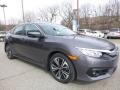 Modern Steel Metallic 2017 Honda Civic EX-T Sedan Exterior