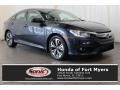 2017 Cosmic Blue Metallic Honda Civic EX-L Sedan  photo #1