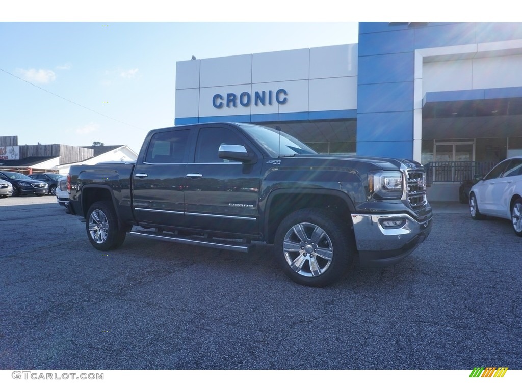 2017 Sierra 1500 SLT Crew Cab 4WD - Dark Slate Metallic / Jet Black photo #1