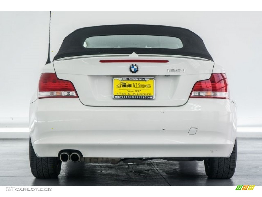 2008 1 Series 128i Convertible - Alpine White / Savanna Beige photo #3