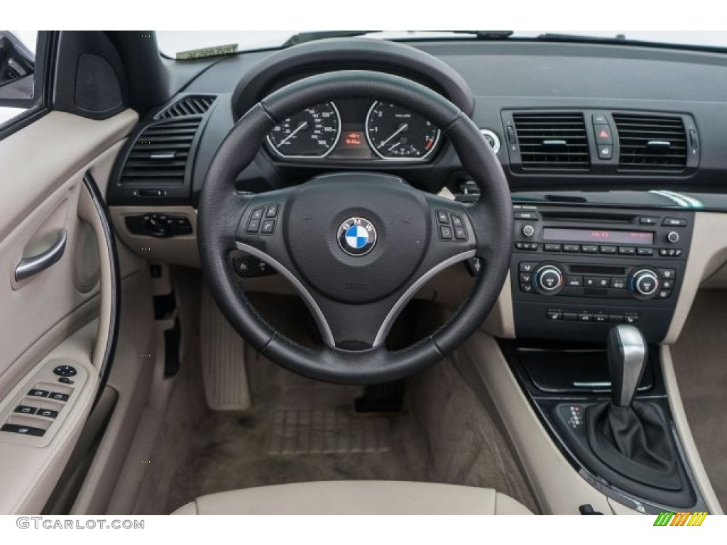 2008 1 Series 128i Convertible - Alpine White / Savanna Beige photo #4