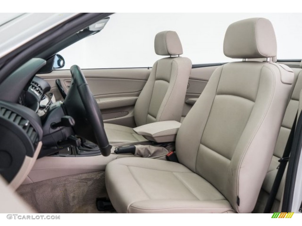2008 1 Series 128i Convertible - Alpine White / Savanna Beige photo #6