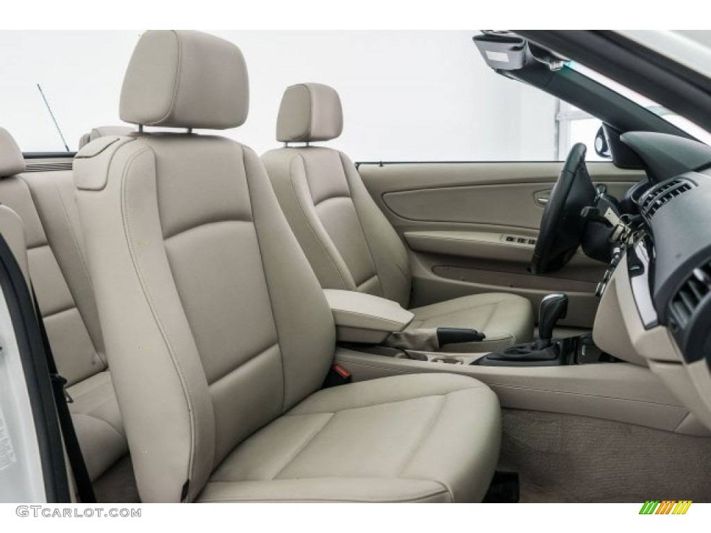 2008 1 Series 128i Convertible - Alpine White / Savanna Beige photo #13