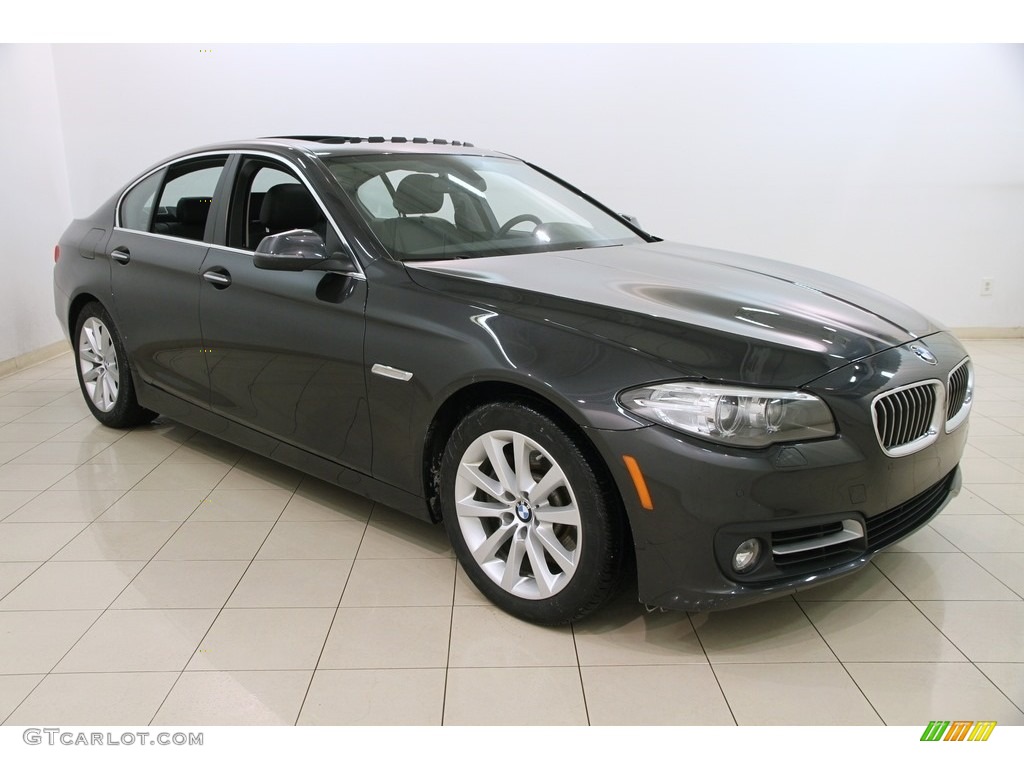 2016 5 Series 535i xDrive Sedan - Dark Graphite Metallic / Black photo #1