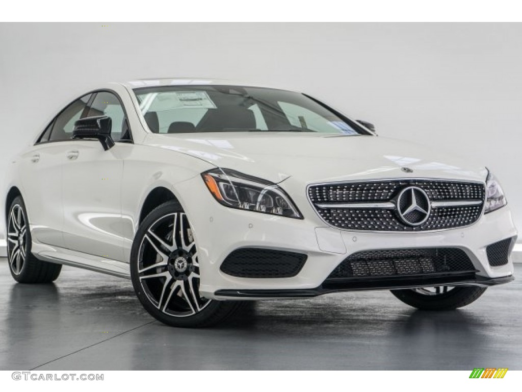 designo Diamond White Metallic 2017 Mercedes-Benz CLS 550 Coupe Exterior Photo #119271640