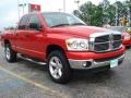 2007 Inferno Red Crystal Pearl Dodge Ram 1500 SLT Quad Cab 4x4  photo #7