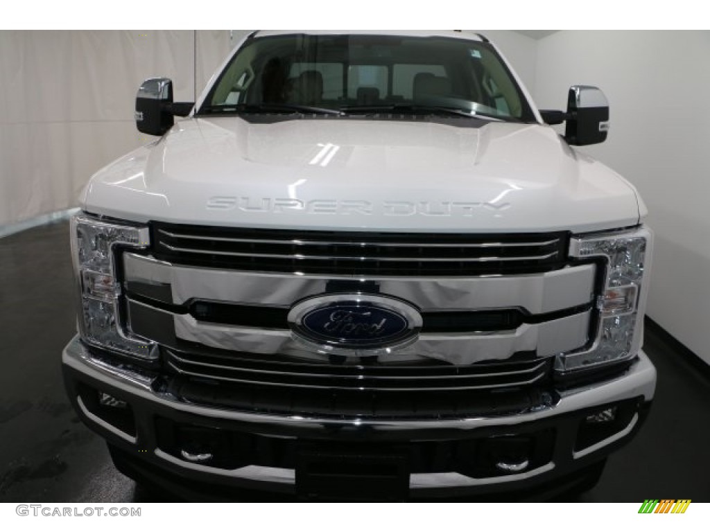 2017 F250 Super Duty Lariat SuperCab 4x4 - White Platinum / Camel photo #5