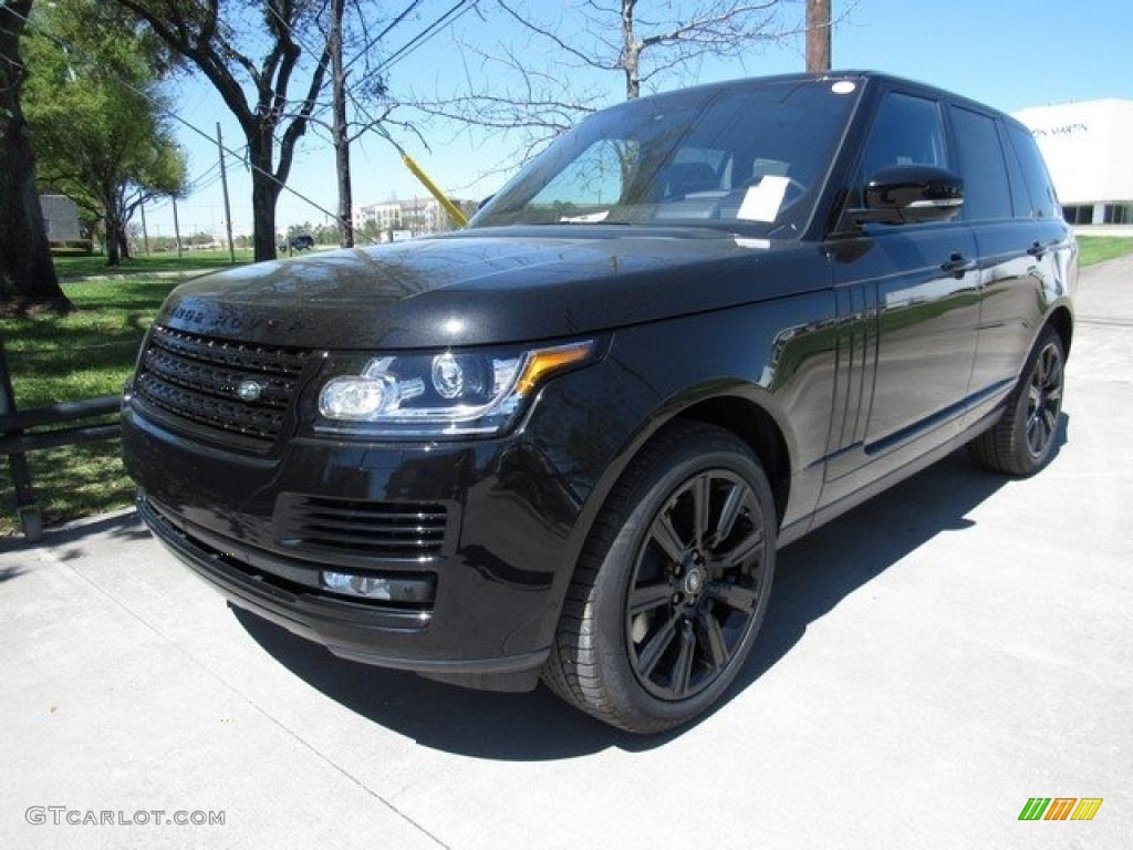 Santorini Black Metallic 2017 Land Rover Range Rover Supercharged Exterior Photo #119277142