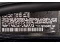 C2W: Fluid Black 2017 BMW i3 Standard i3 Model Color Code