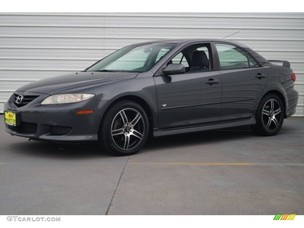 2005 MAZDA6 s Sport Sedan - Steel Gray Metallic / Gray photo #3