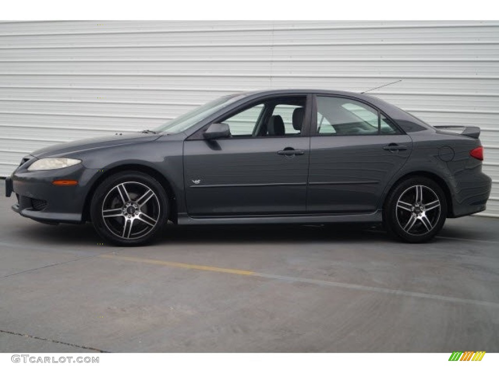 2005 MAZDA6 s Sport Sedan - Steel Gray Metallic / Gray photo #4