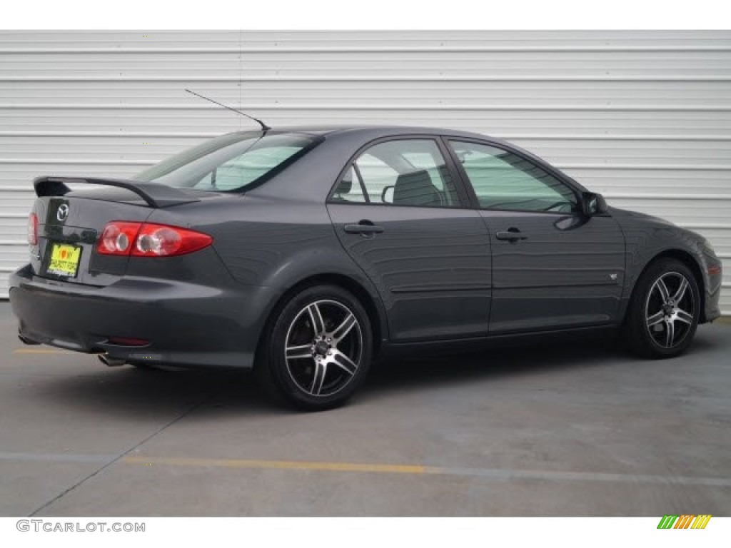 2005 MAZDA6 s Sport Sedan - Steel Gray Metallic / Gray photo #7