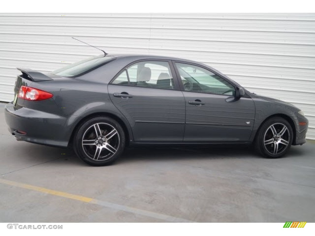 2005 MAZDA6 s Sport Sedan - Steel Gray Metallic / Gray photo #8