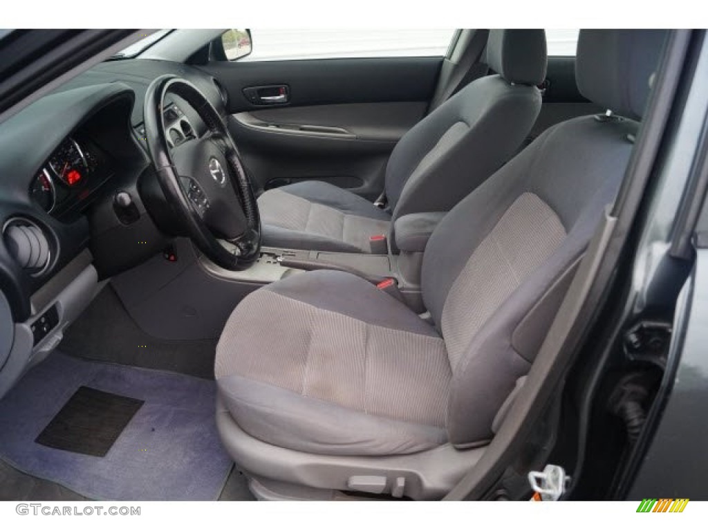 2005 MAZDA6 s Sport Sedan - Steel Gray Metallic / Gray photo #16