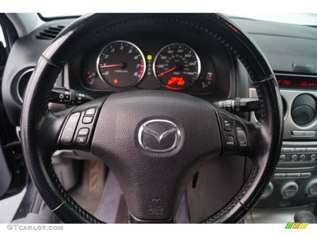2005 MAZDA6 s Sport Sedan - Steel Gray Metallic / Gray photo #19