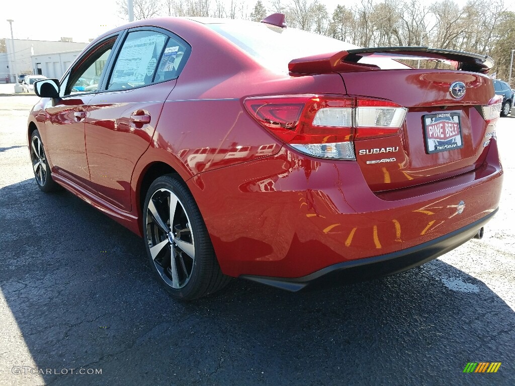 2017 Impreza 2.0i Sport 4-Door - Venetian Red Pearl / Black photo #4