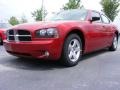 2009 Inferno Red Crystal Pearl Dodge Charger SXT  photo #1