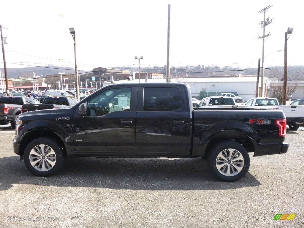 2017 F150 XL SuperCrew 4x4 - Shadow Black / Black photo #5