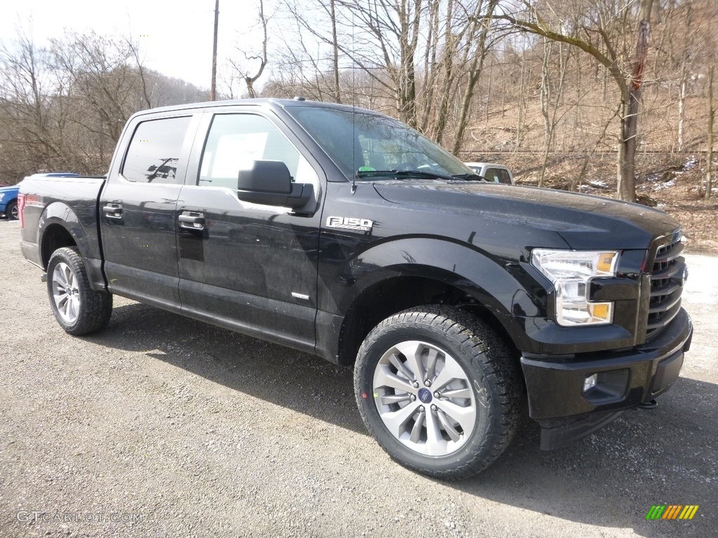 2017 F150 XL SuperCrew 4x4 - Shadow Black / Black photo #8