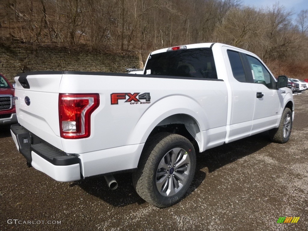 2017 F150 XL SuperCab 4x4 - Oxford White / Black photo #3