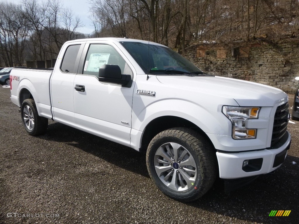 2017 F150 XL SuperCab 4x4 - Oxford White / Black photo #9