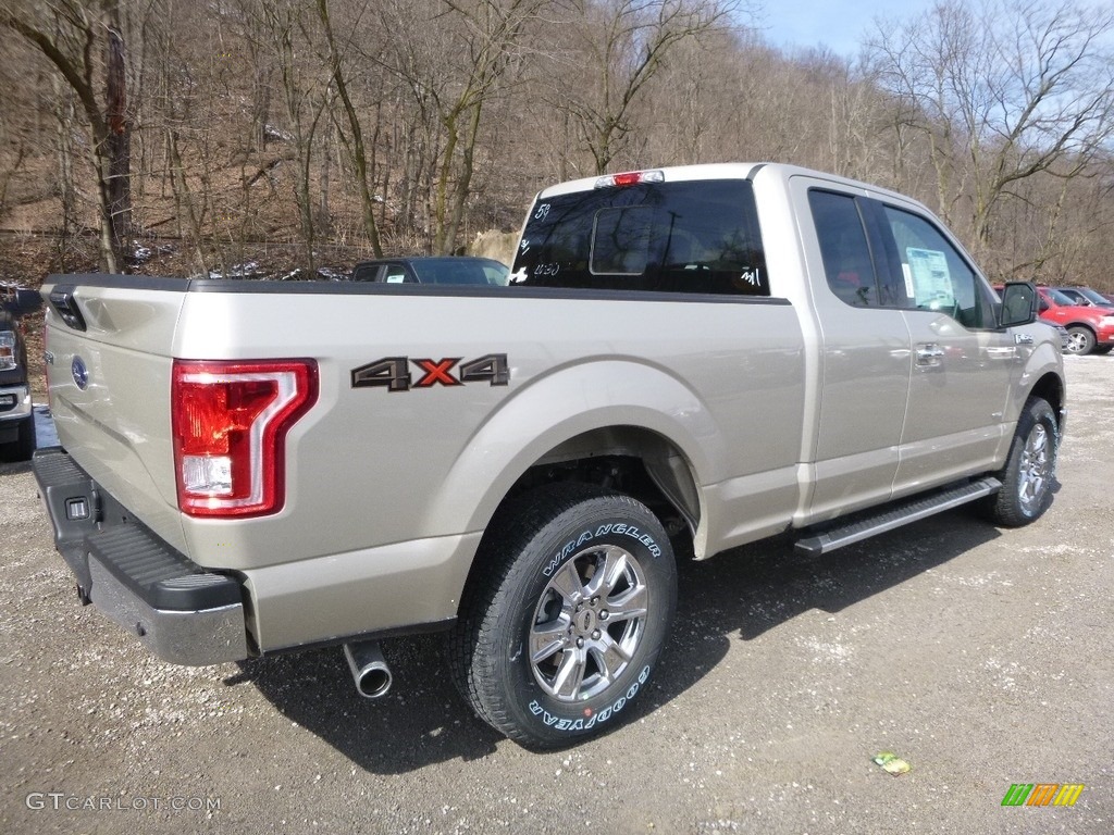 2017 F150 XLT SuperCab 4x4 - White Gold / Light Camel photo #2