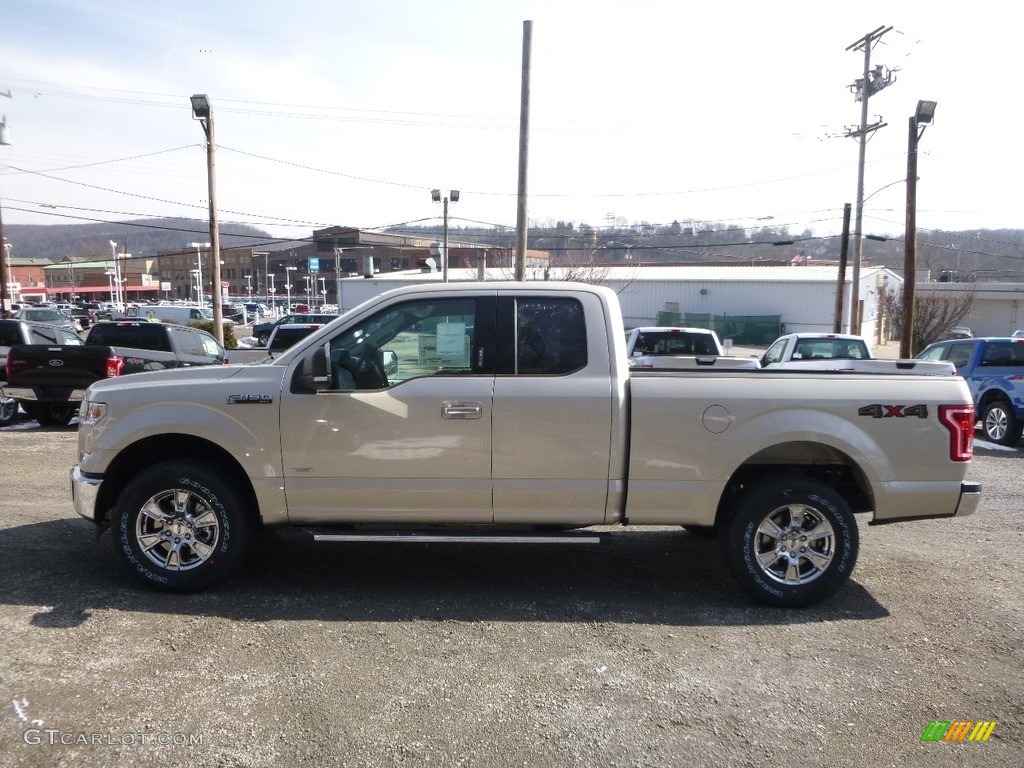 2017 F150 XLT SuperCab 4x4 - White Gold / Light Camel photo #5