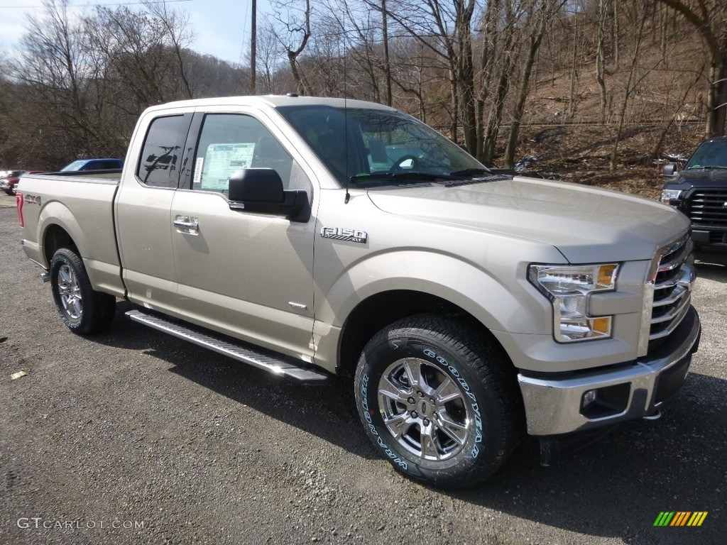 2017 F150 XLT SuperCab 4x4 - White Gold / Light Camel photo #8