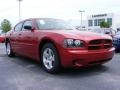 2009 Inferno Red Crystal Pearl Dodge Charger SE  photo #4