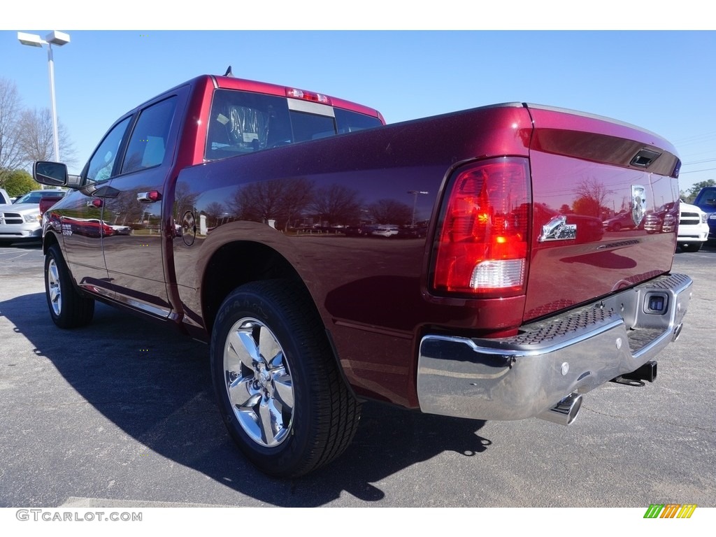 2017 1500 Big Horn Crew Cab - Delmonico Red Pearl / Black/Diesel Gray photo #2