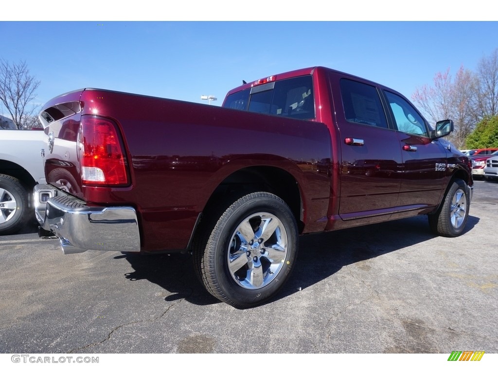 2017 1500 Big Horn Crew Cab - Delmonico Red Pearl / Black/Diesel Gray photo #3