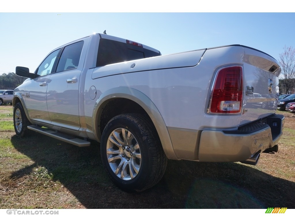 2017 1500 Laramie Longhorn Crew Cab 4x4 - Bright White / Canyon Brown/Light Frost Beige photo #2