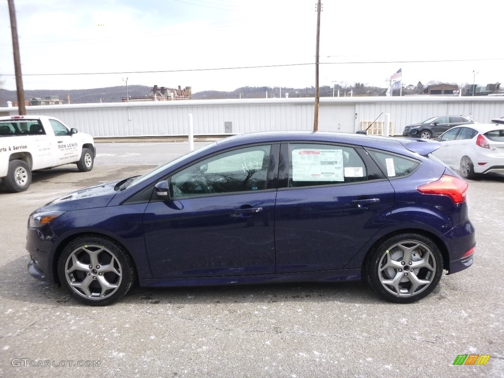 Kona Blue 2017 Ford Focus ST Hatch Exterior Photo #119285897