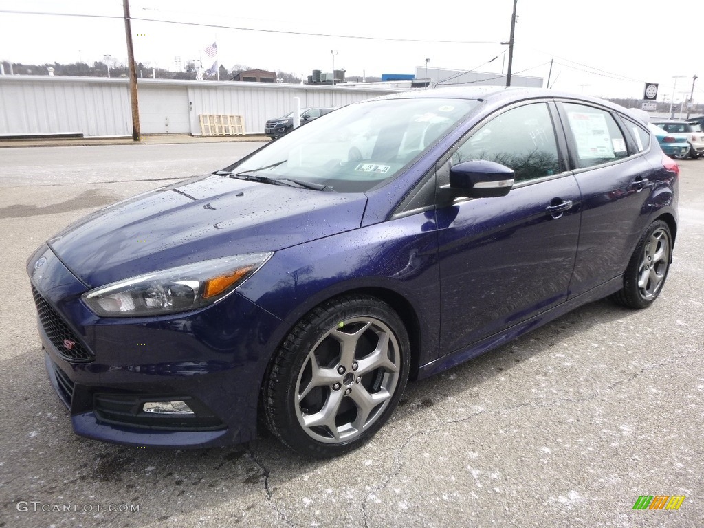 Kona Blue 2017 Ford Focus ST Hatch Exterior Photo #119285921