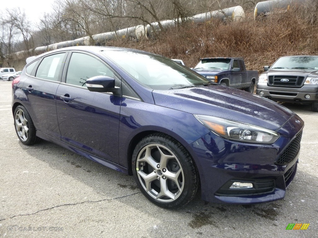 Kona Blue 2017 Ford Focus ST Hatch Exterior Photo #119285978