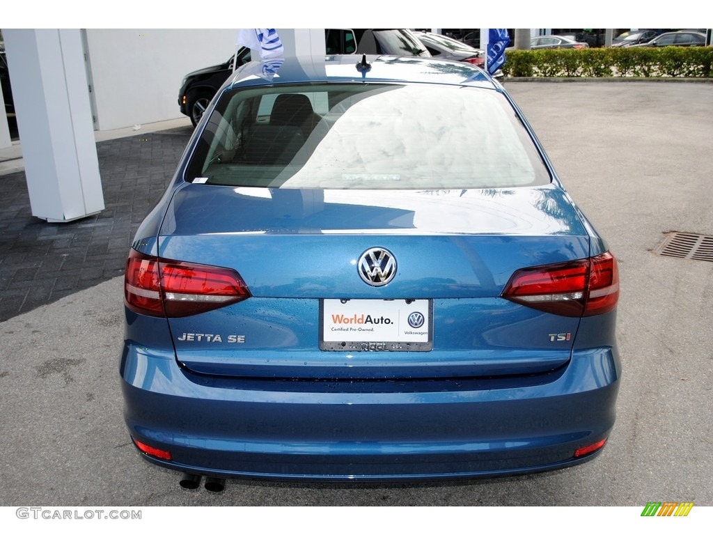 2016 Jetta SE - Silk Blue Metallic / Titan Black photo #8