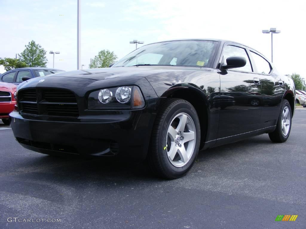 2009 Charger SE - Brilliant Black Crystal Pearl / Dark Slate Gray photo #1