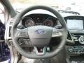2017 Ford Focus Charcoal Black Recaro Leather Interior Steering Wheel Photo
