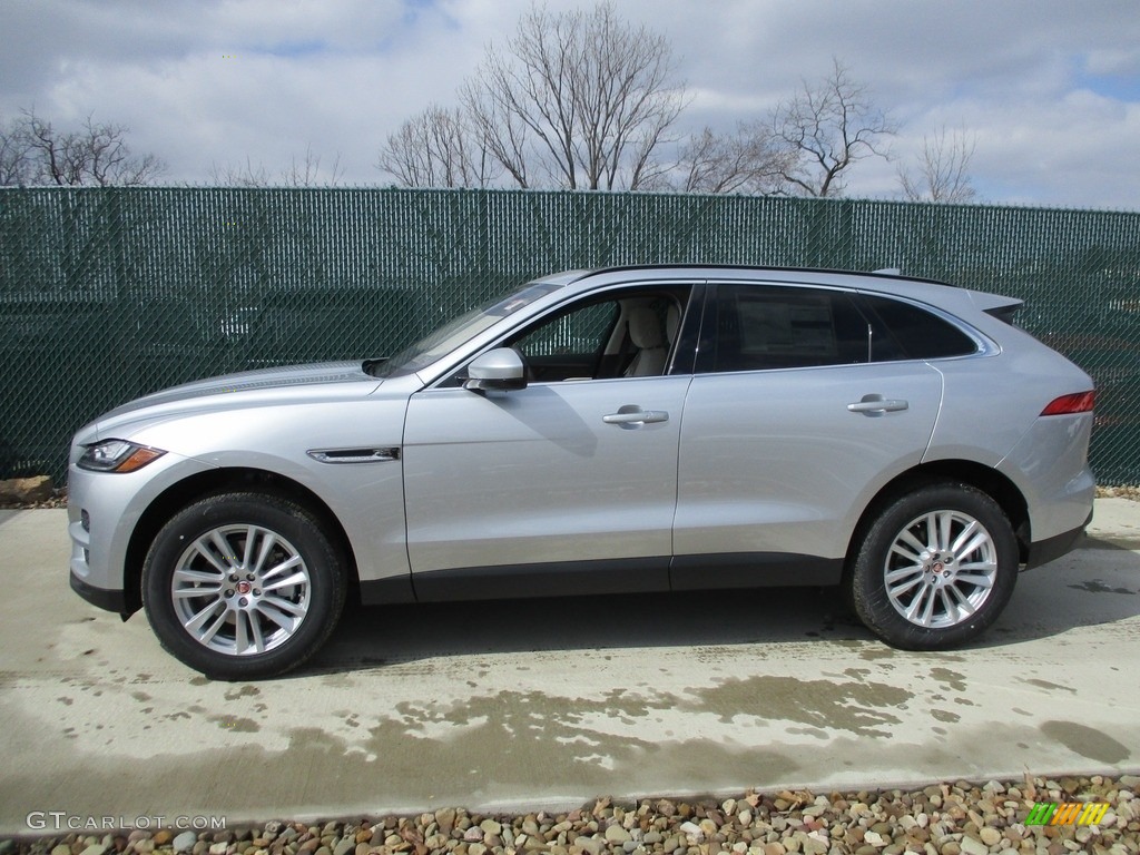 Rodium Silver 2017 Jaguar F-PACE 35t AWD Prestige Exterior Photo #119288729