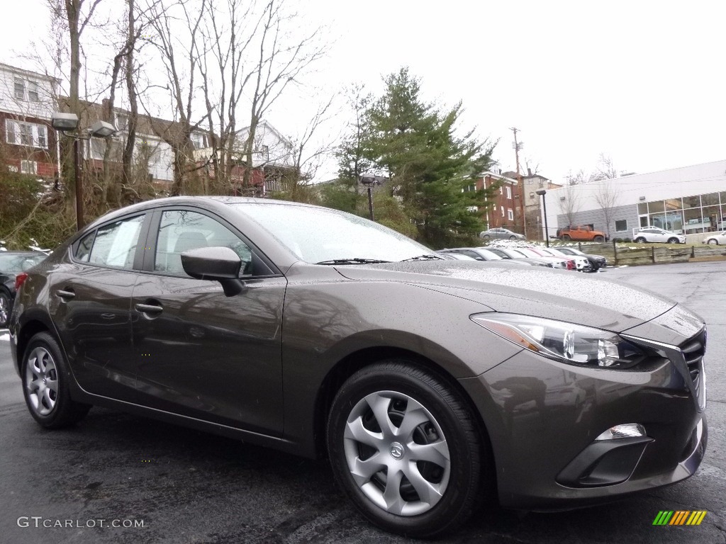 2014 MAZDA3 i Sport 4 Door - Titanium Flash Mica / Black photo #1