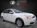 White Suede 2010 Ford Focus SEL Sedan