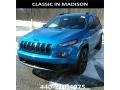 2017 Hydro Blue Pearl Jeep Cherokee Sport 4x4  photo #1