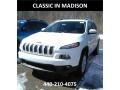 2017 Bright White Jeep Cherokee Latitude 4x4  photo #1