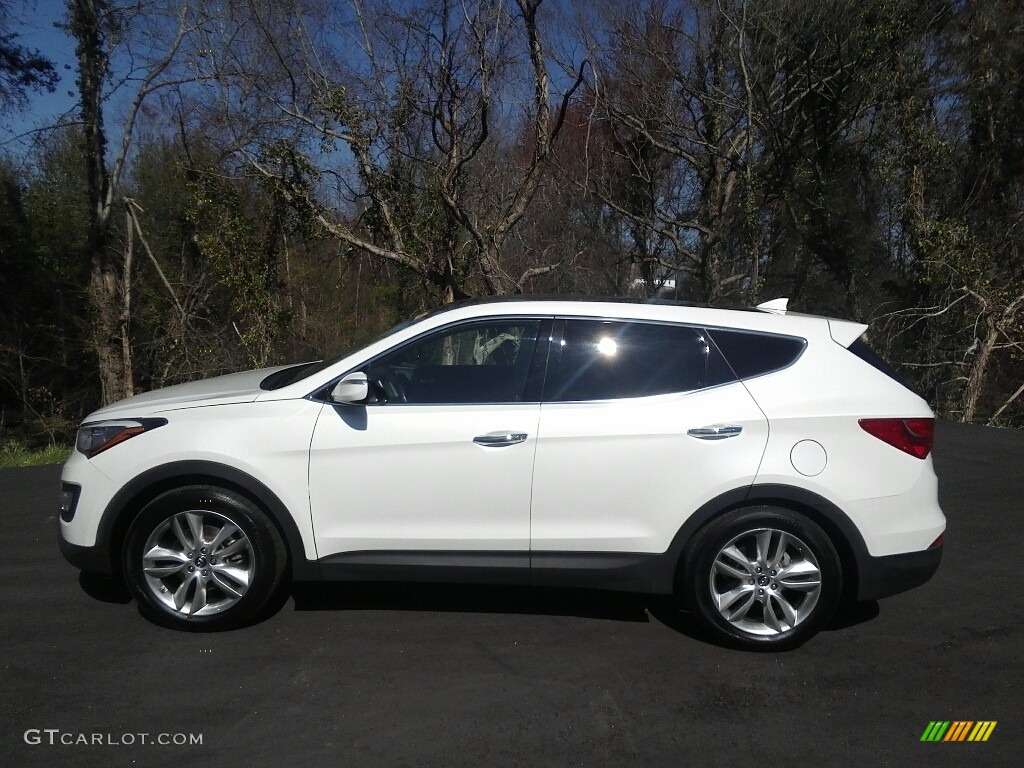 2013 Santa Fe Sport 2.0T - Frost White Pearl / Black photo #1