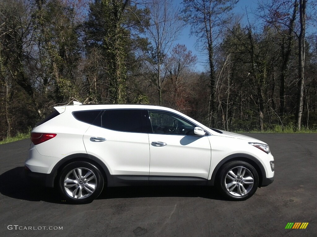 2013 Santa Fe Sport 2.0T - Frost White Pearl / Black photo #5