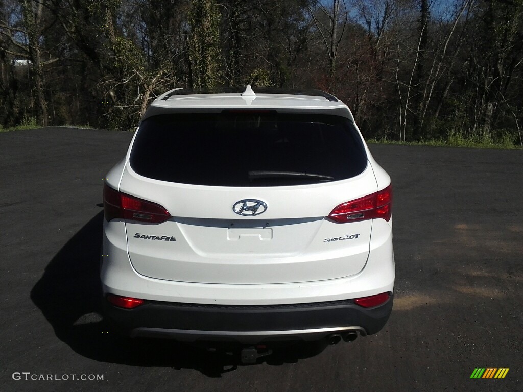 2013 Santa Fe Sport 2.0T - Frost White Pearl / Black photo #7