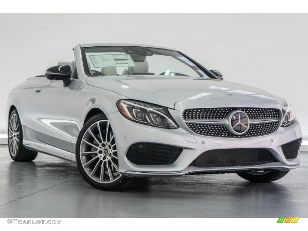 Iridium Silver Metallic 2017 Mercedes-Benz C 300 Cabriolet Exterior Photo #119298554