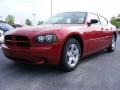2009 Inferno Red Crystal Pearl Dodge Charger SE  photo #1