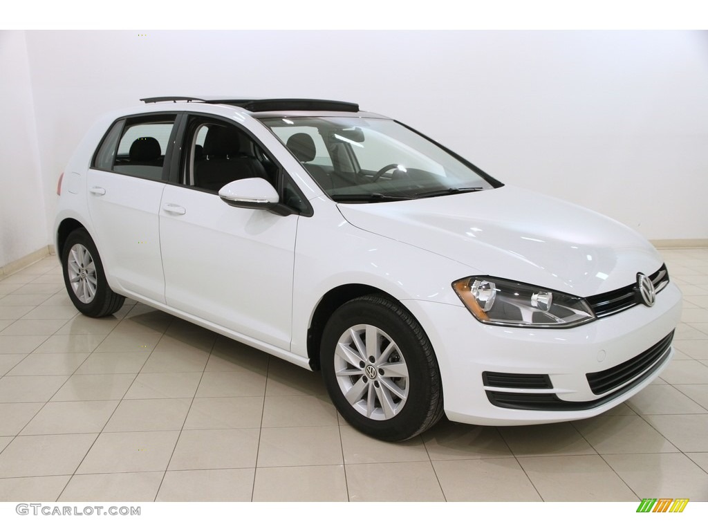 Pure White 2016 Volkswagen Golf 4 Door 1.8T S Exterior Photo #119299301